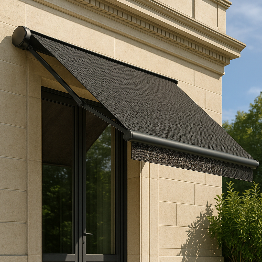 Image d'une store banne et d'une pergola